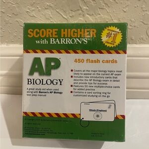 Never Opened Barron's AP Biology Flash Cards